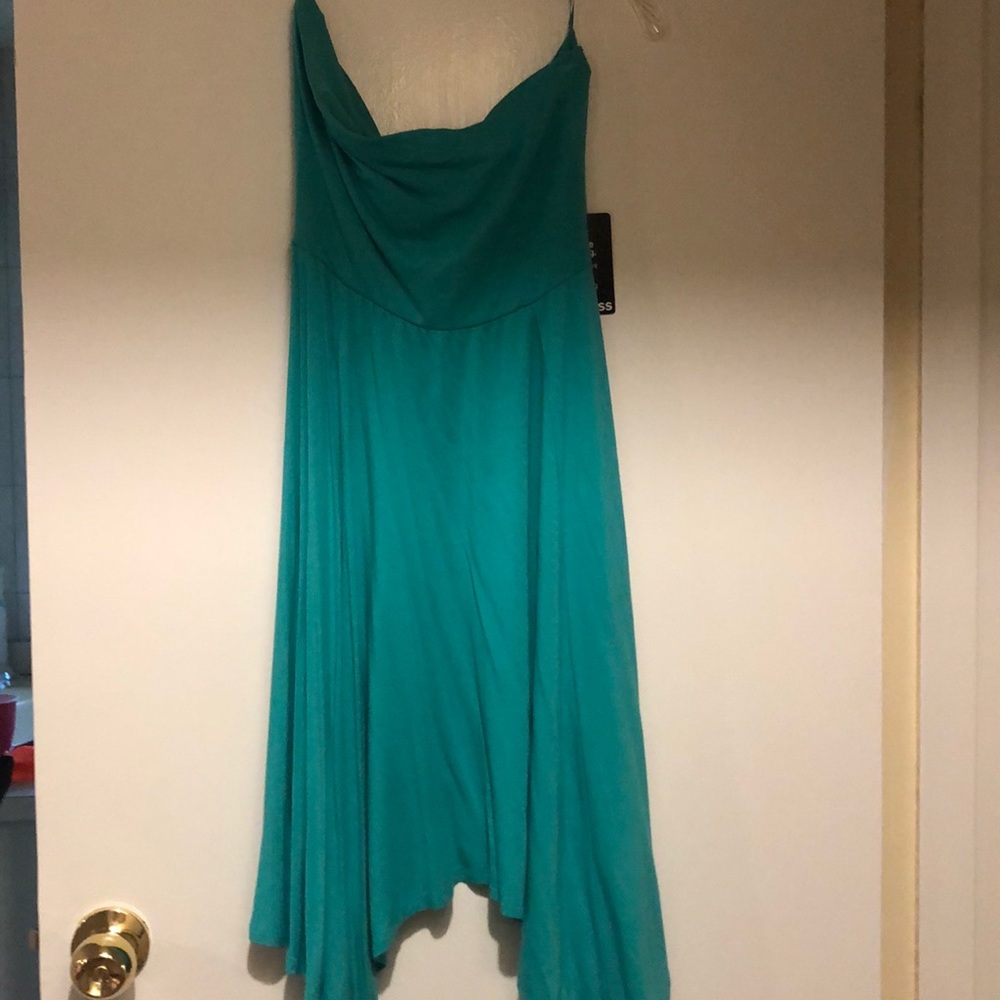 Strapless casual dress